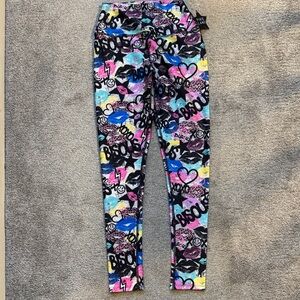 Colorful Graphic Women’s Leggings Women's High Shine Long Legging Bisou